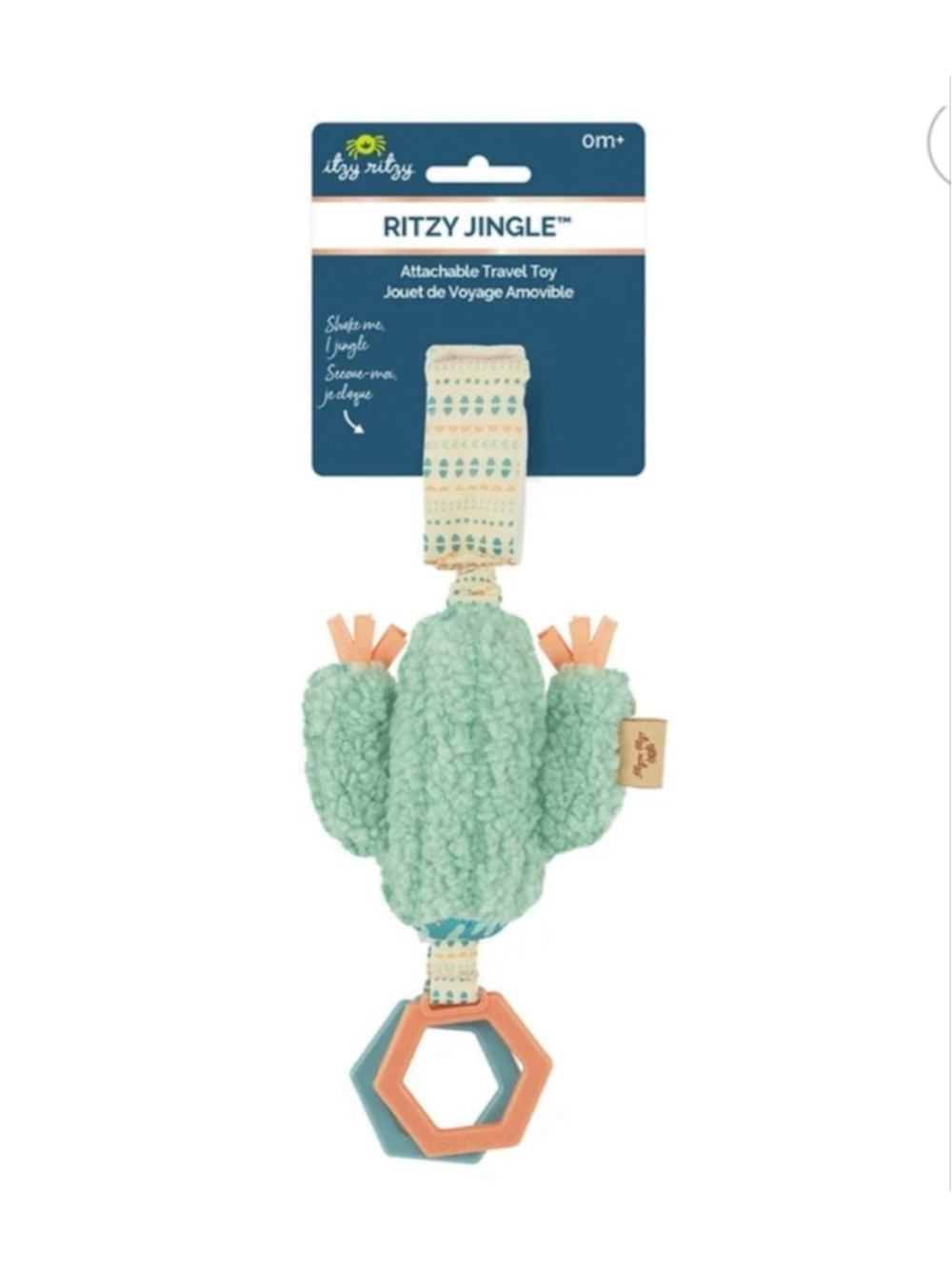 NWT Ittzy Ritzy. Ritzy Jingle Toy - Stoller Toy for Baby, Unisex 0m+ Cactus